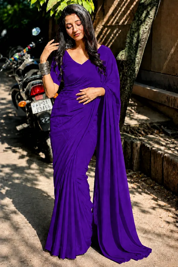 Purple_Georgette_SAREE_For_WOMEN