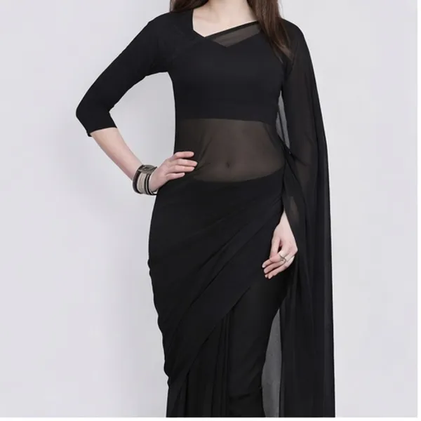 Black_Georgette_SAREE_For_WOMEN