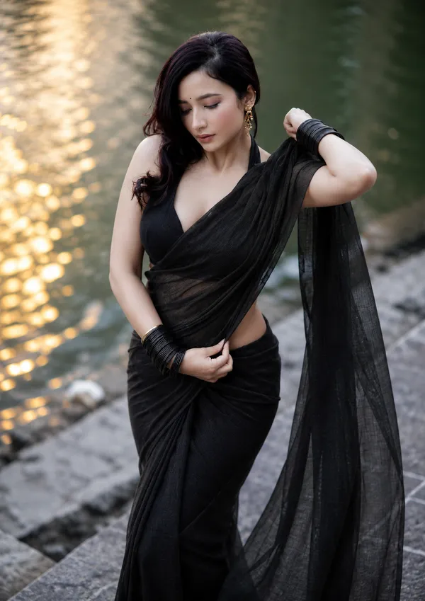 Black_Georgette_SAREE_For_WOMEN