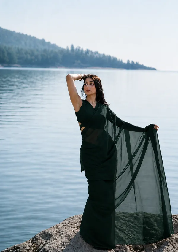 Black_Georgette_SAREE_For_WOMEN