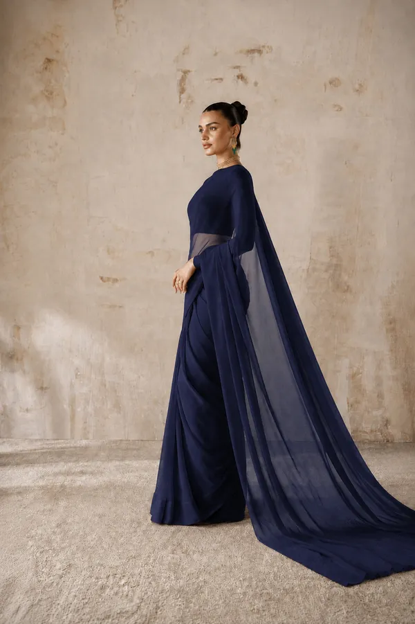 Navy_Blue_Georgette_SAREE_For_WOMEN