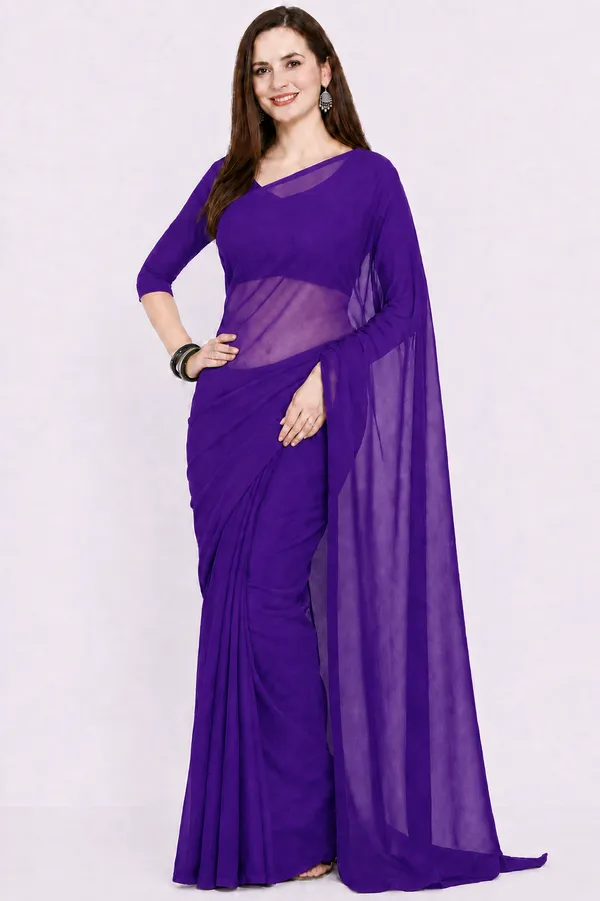 Purple_Georgette_SAREE_For_WOMEN