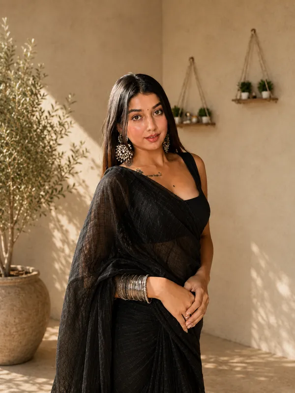 Black_Georgette_SAREE_For_WOMEN