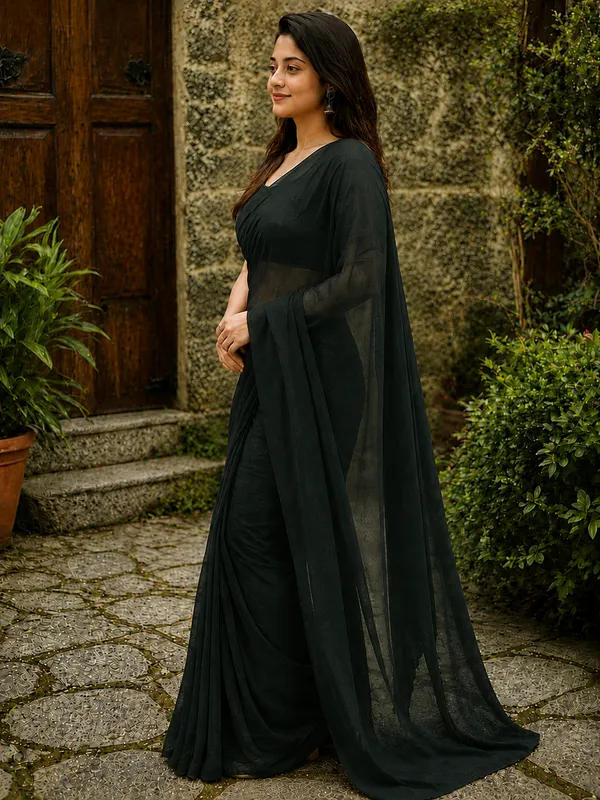 Black_Georgette_SAREE_For_WOMEN