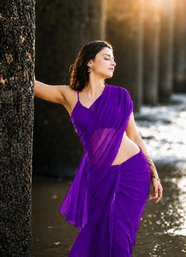 Purple_Georgette_SAREE_For_WOMEN