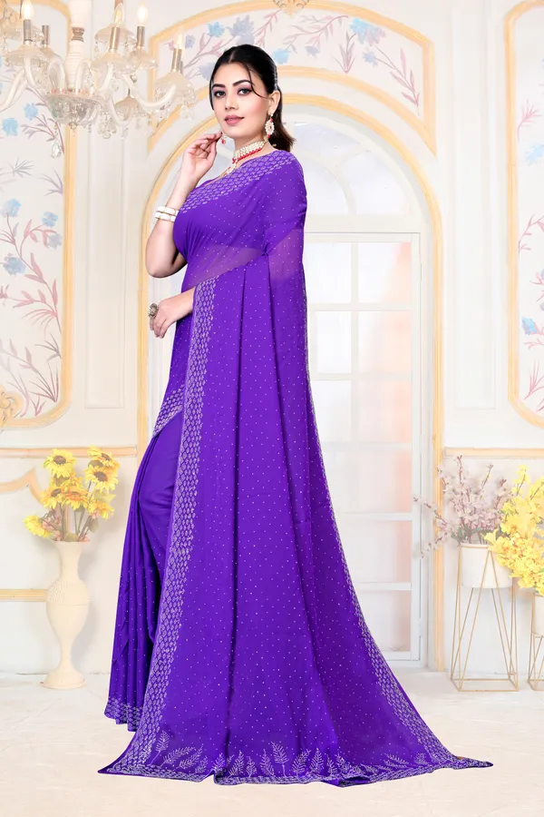 Purple_Georgette_SAREE_For_WOMEN