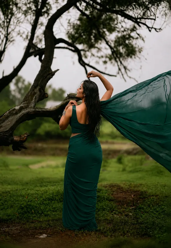 Green_Georgette_SAREE_For_WOMEN