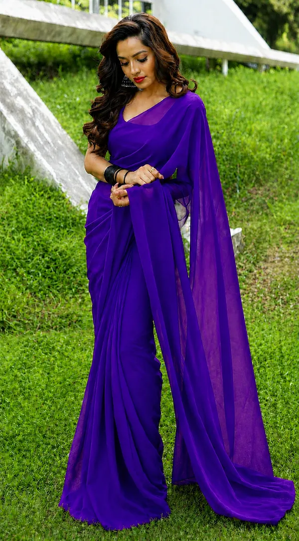 Purple_Georgette_SAREE_For_WOMEN
