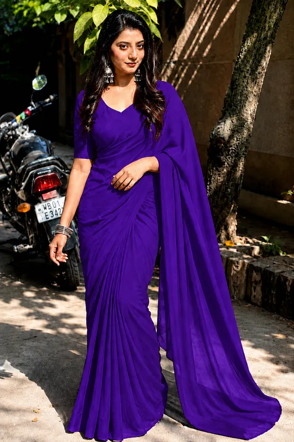 Purple_Georgette_SAREE_For_WOMEN