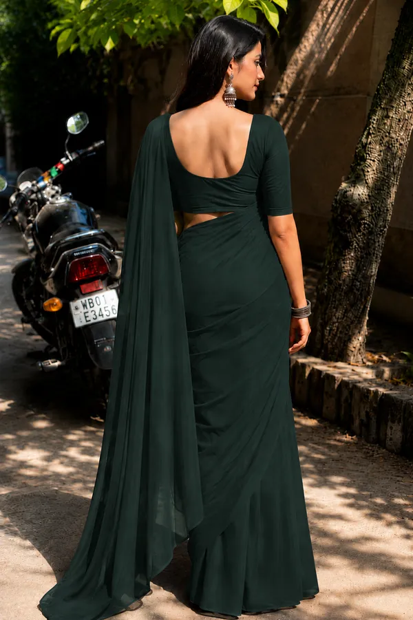 Dark_Green_Georgette_SAREE_For_WOMEN