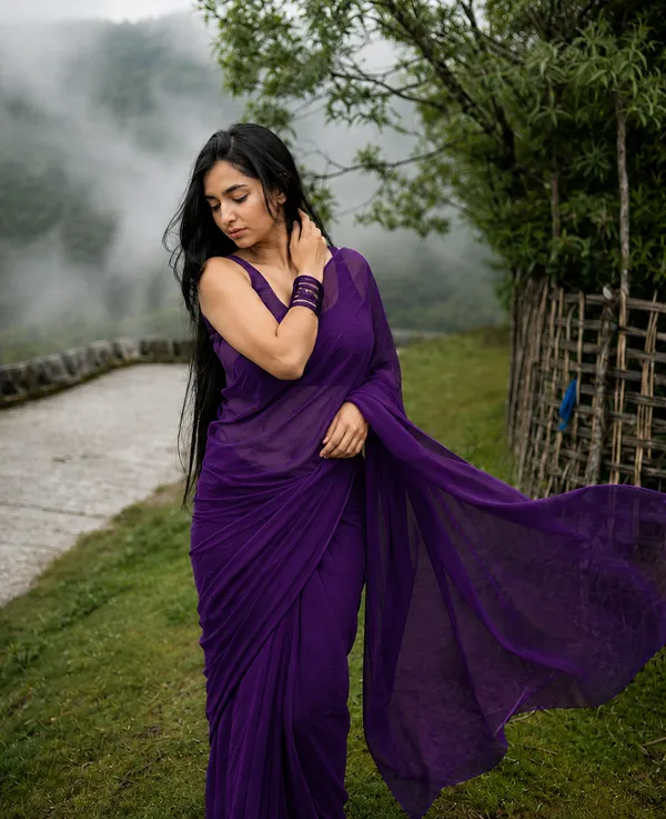 Purple_Georgette_SAREE_For_WOMEN