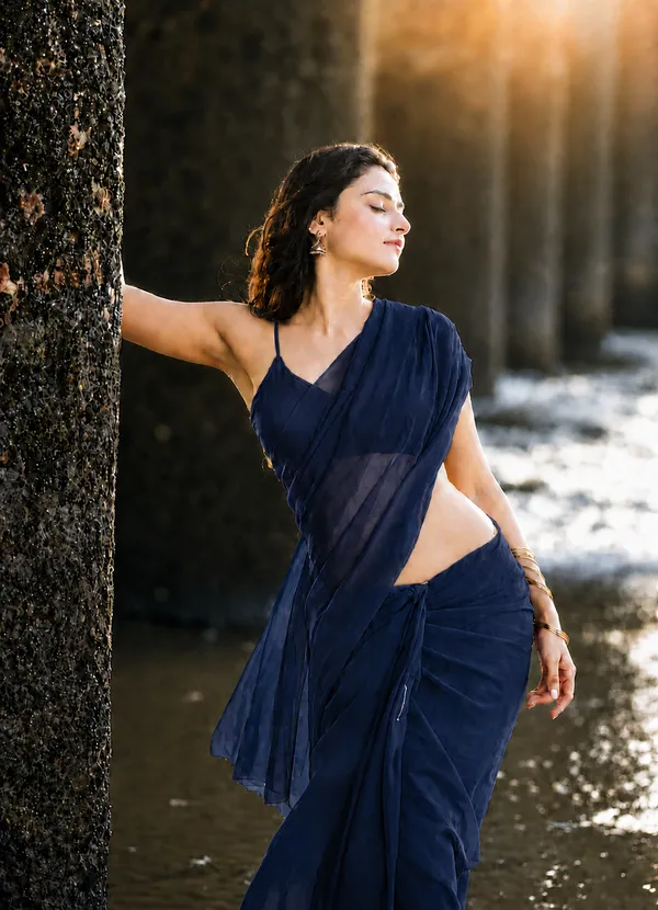 Navy_Georgette_SAREE_For_WOMEN