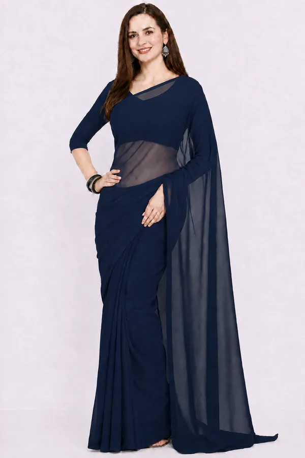 Navy_Blue_Georgette_SAREE_For_WOMEN