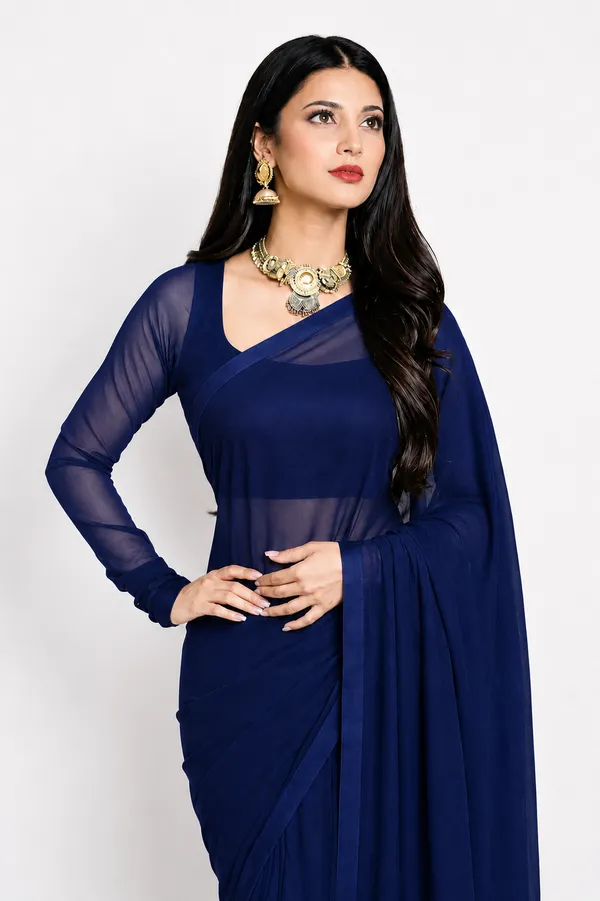 Navy_Blue_Georgette_SAREE_For_WOMEN