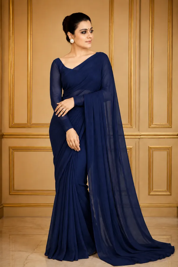 Navy_Blue_Georgette_SAREE_For_WOMEN