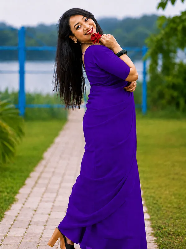 Purple_Georgette_SAREE_For_WOMEN