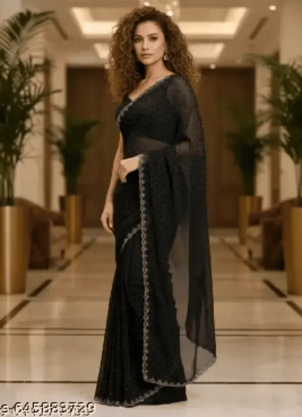 Black_Georgette_SAREE_For_WOMEN