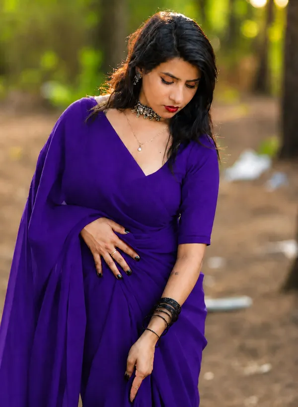 Purple_Georgette_SAREE_For_WOMEN