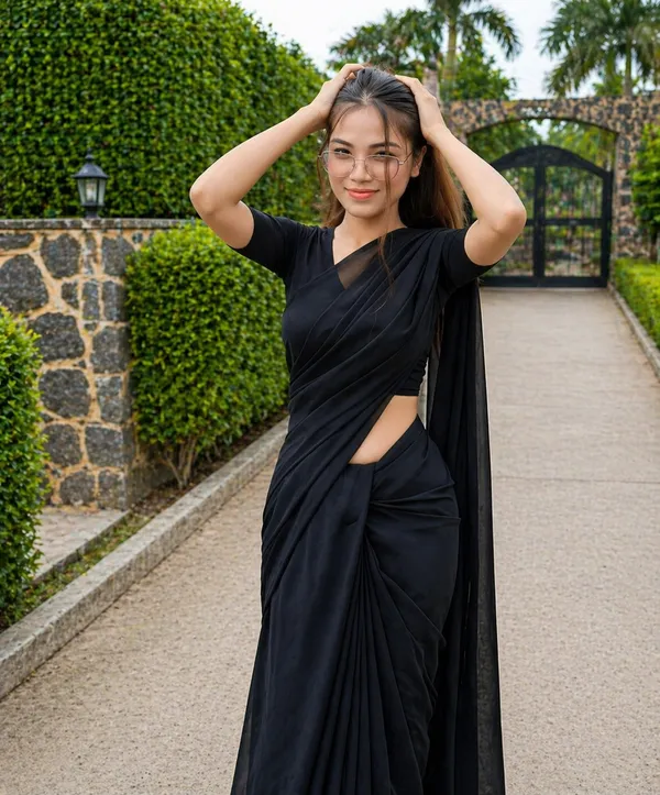 Black_Georgette_SAREE_For_WOMEN