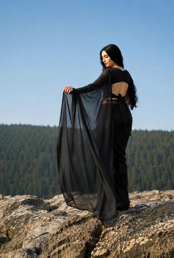 Black_Georgette_SAREE_For_WOMEN