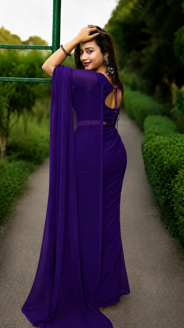 Purple_Georgette_SAREE_For_WOMEN