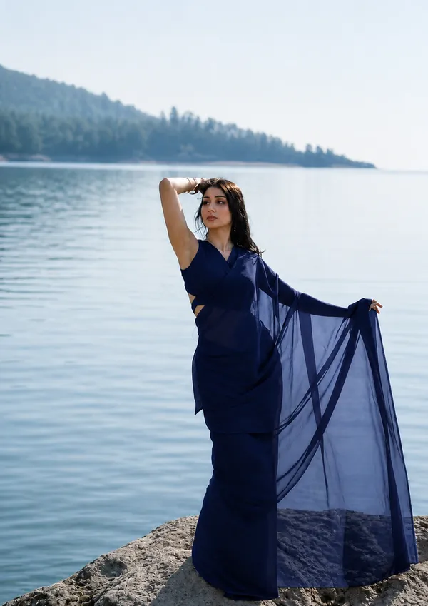 Navy_Blue_Georgette_SAREE_For_WOMEN