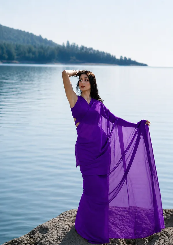 Purple_Georgette_SAREE_For_WOMEN