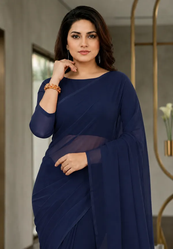 Navy_Blue_Georgette_SAREE_For_WOMEN