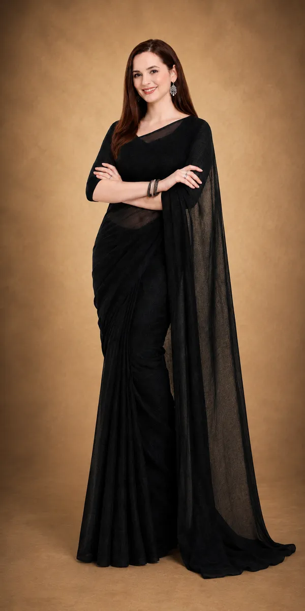 Black_Georgette_SAREE_For_WOMEN
