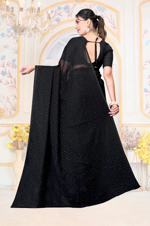 Black_Georgette_SAREE_For_WOMEN