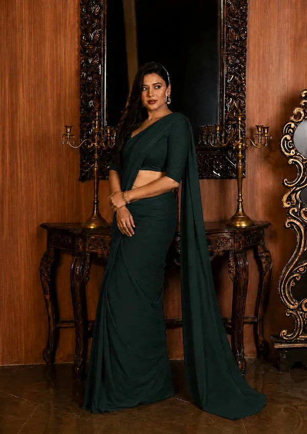 Dark_Green_Georgette_SAREE_For_WOMEN