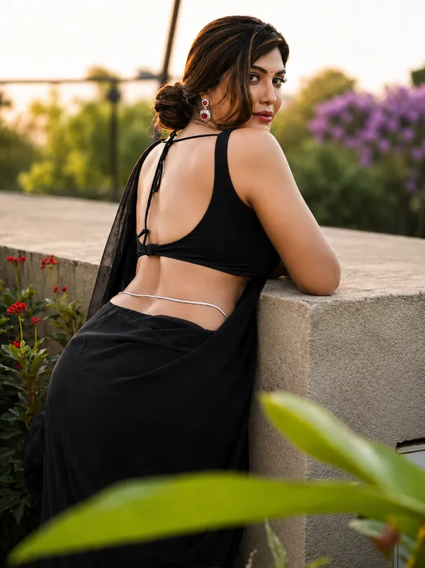 Black_Georgette_SAREE_For_WOMEN