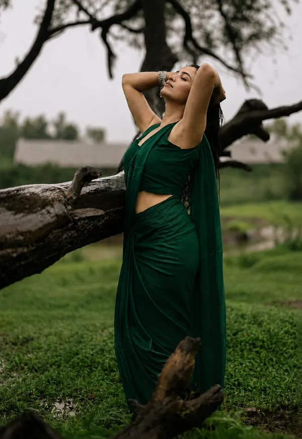 Green_Georgette_SAREE_For_WOMEN