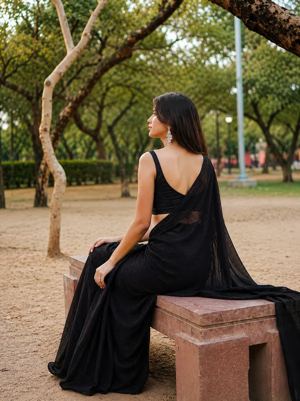 Black_Georgette_SAREE_For_WOMEN