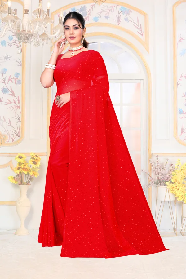 Red_Georgette_SAREE_For_WOMEN