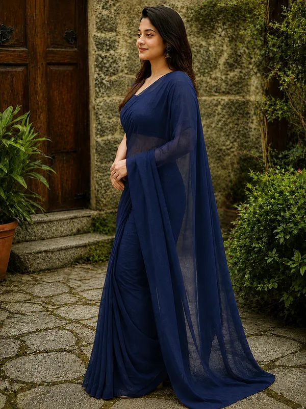 Navy_Blue_Georgette_SAREE_For_WOMEN