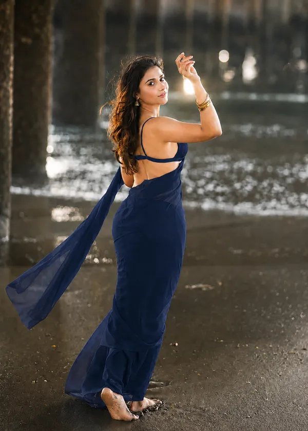 Navy_Georgette_SAREE_For_WOMEN