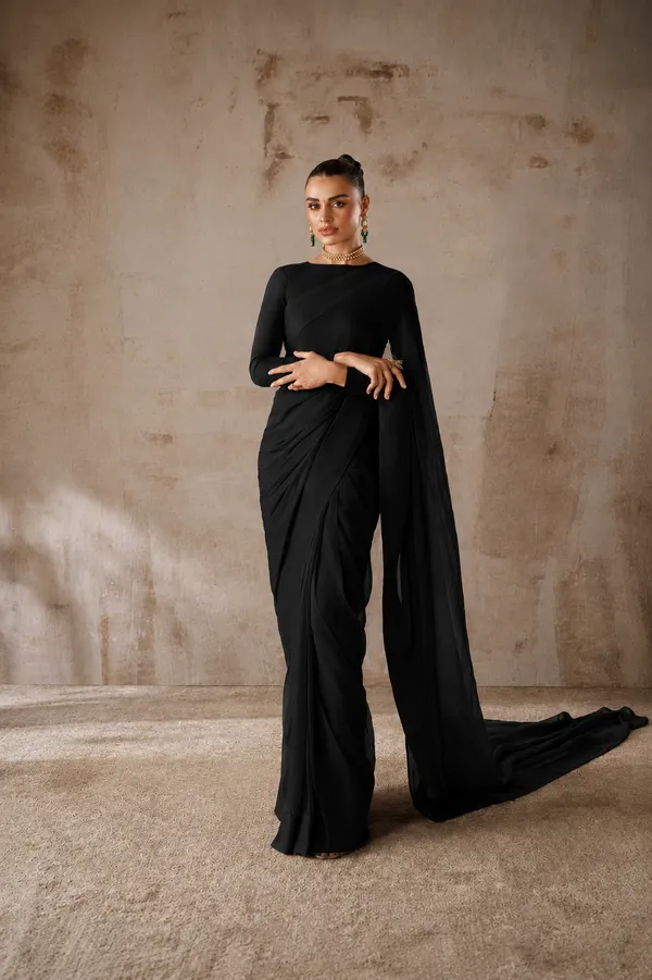 Black_Georgette_SAREE_For_WOMEN
