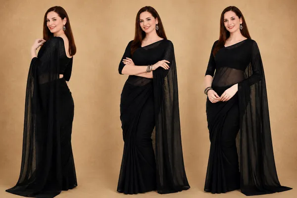 Black_Georgette_SAREE_For_WOMEN