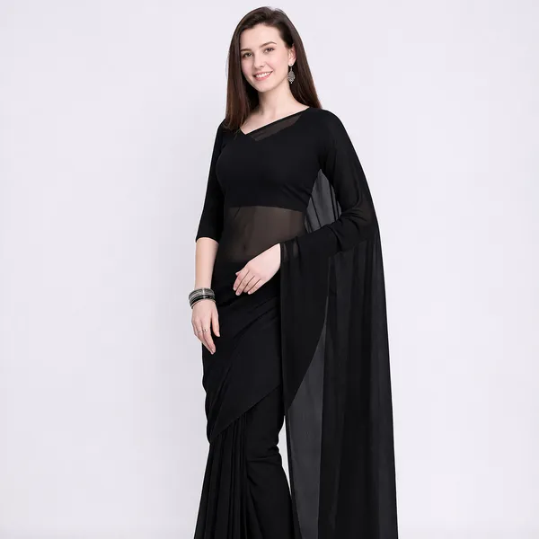 Black_Georgette_SAREE_For_WOMEN