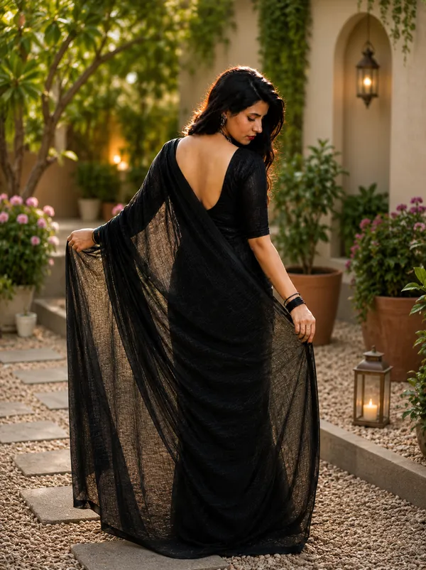 Black_Georgette_SAREE_For_WOMEN