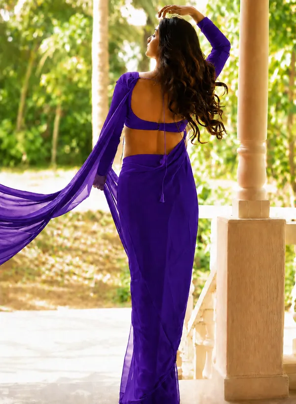 Purple_Georgette_SAREE_For_WOMEN
