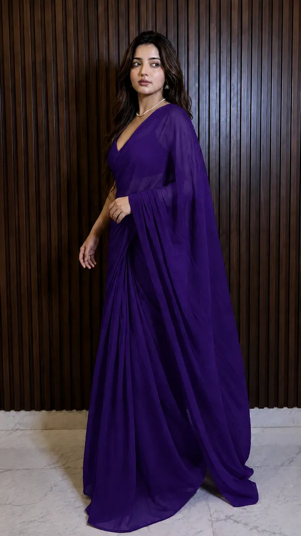 Purple_Georgette_SAREE_For_WOMEN