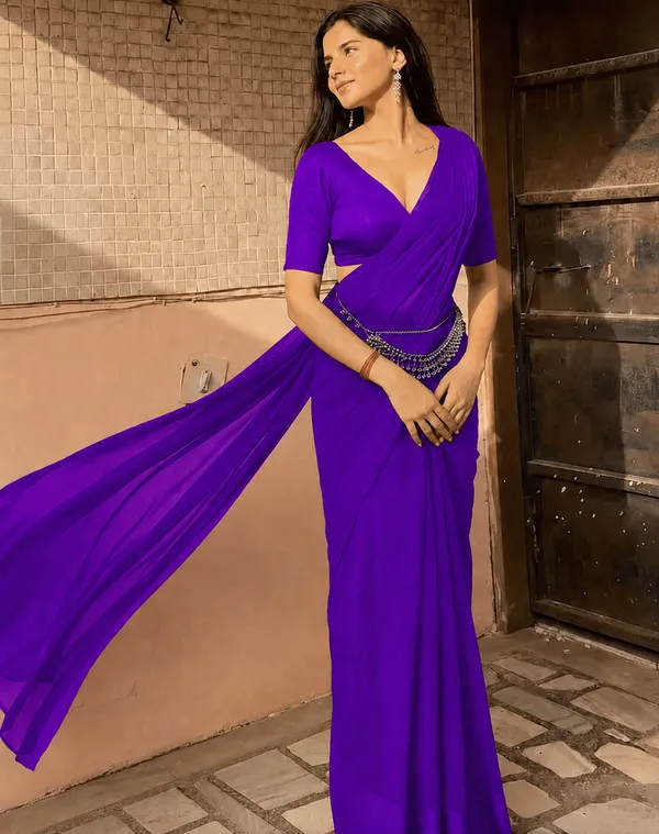 Purple_Georgette_SAREE_For_WOMEN