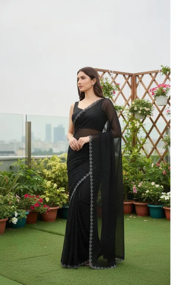 Black_Georgette_SAREE_For_WOMEN