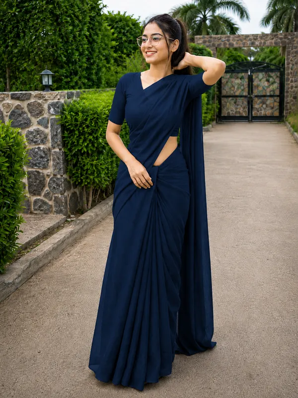Navy_Blue_Georgette_SAREE_For_WOMEN