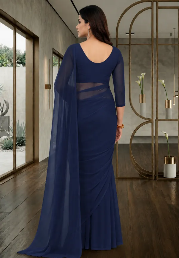 Navy_Blue_Georgette_SAREE_For_WOMEN