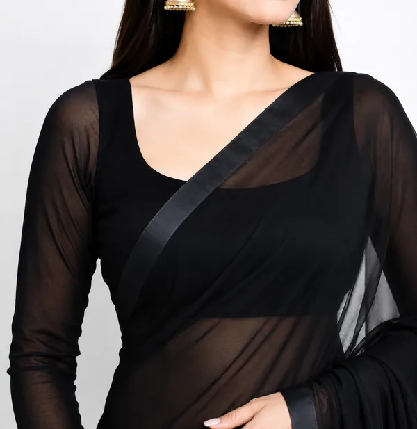 Black_Georgette_SAREE_For_WOMEN