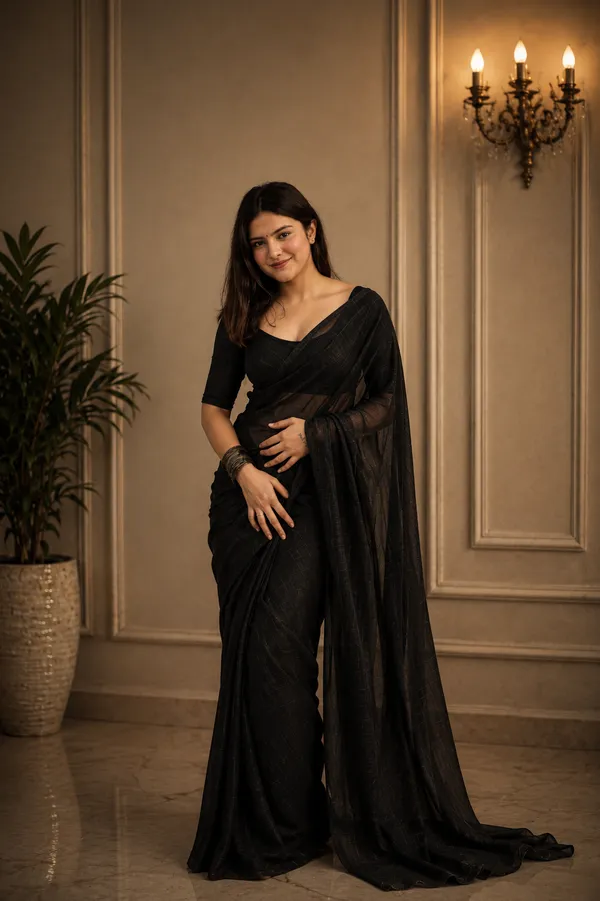 Black_Georgette_SAREE_For_WOMEN