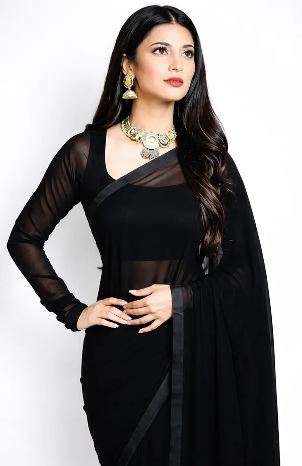 Black_Georgette_SAREE_For_WOMEN